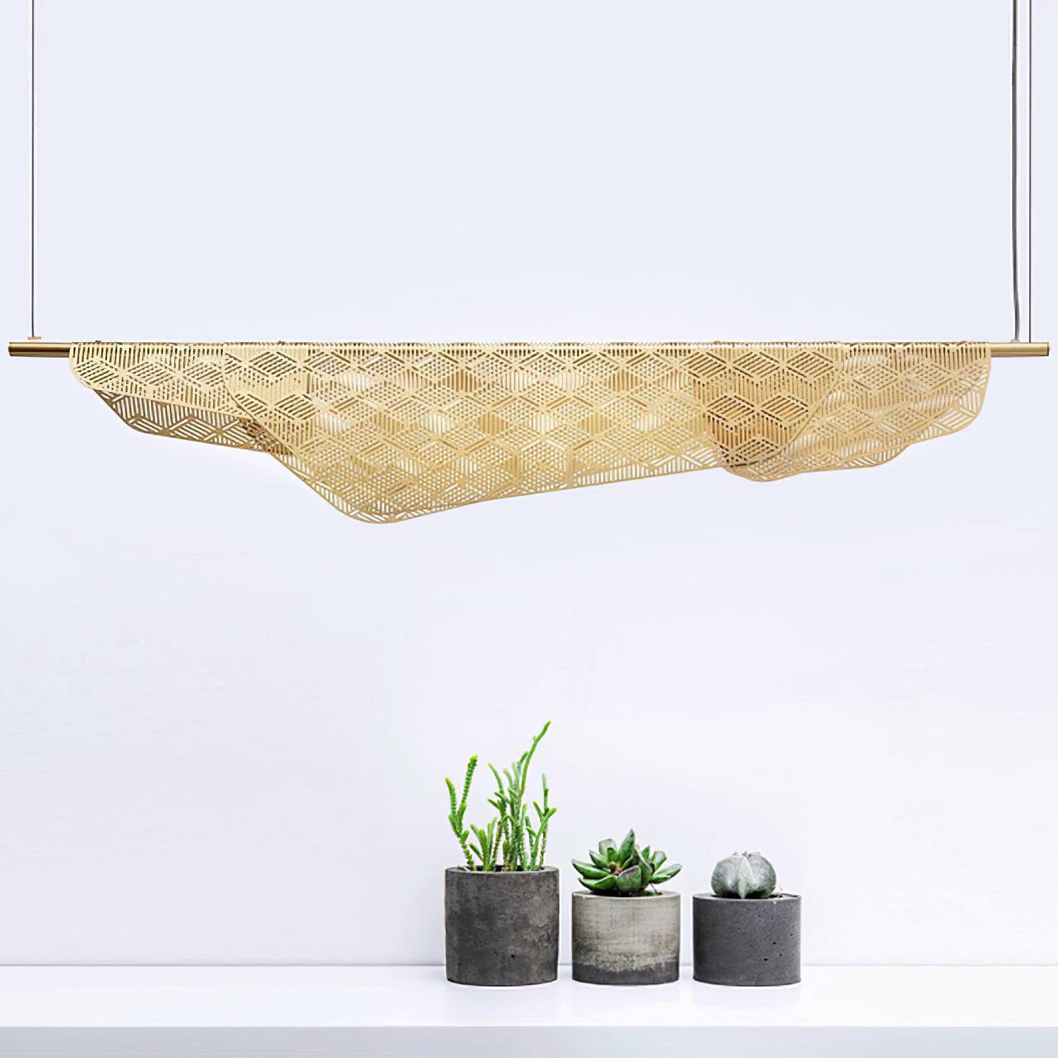 Aella Postmodern Luxury Art Metal Pendant Light - Lamp Outdoor