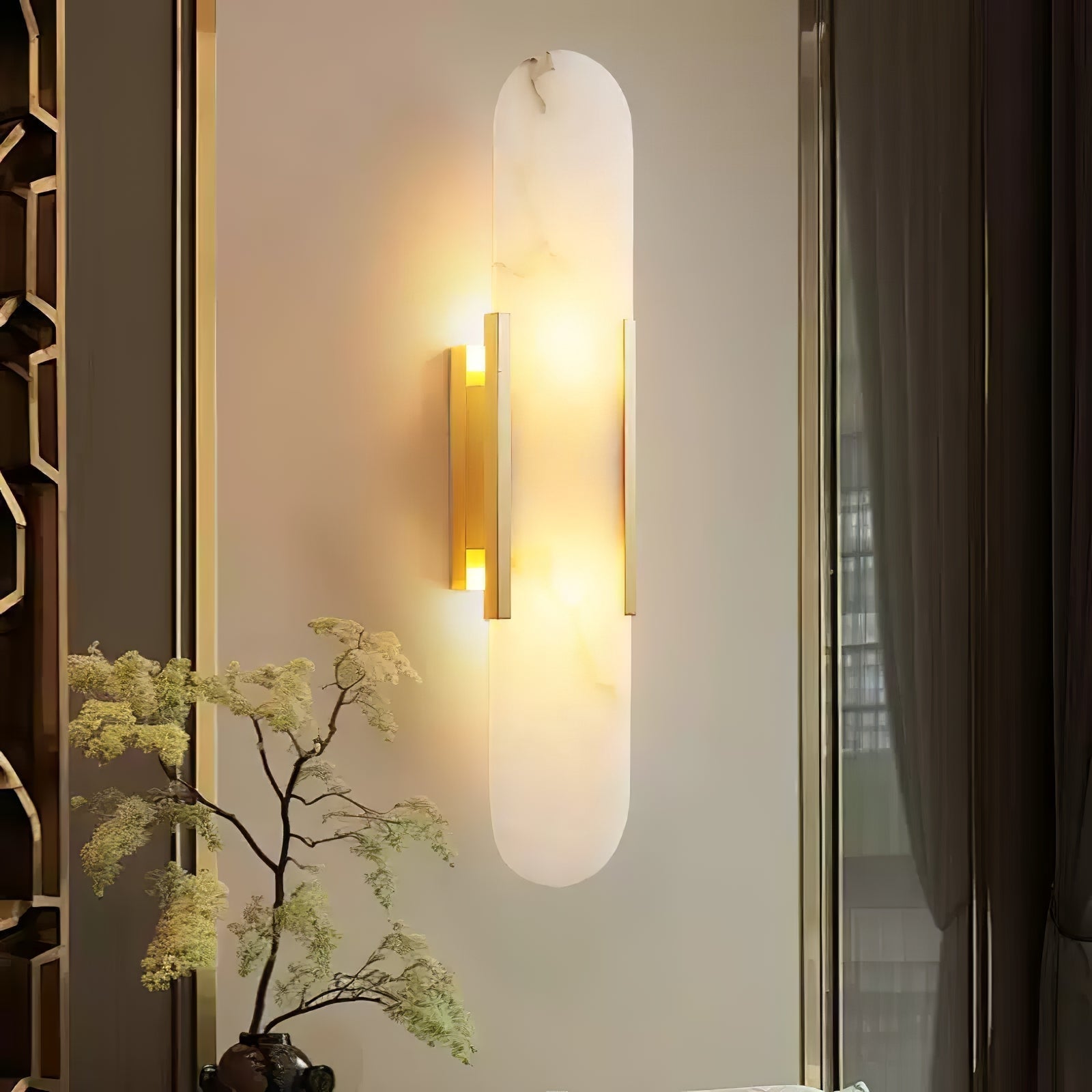 Veo Luxury Alabaster Wall Lamp - Lamp Outdoor