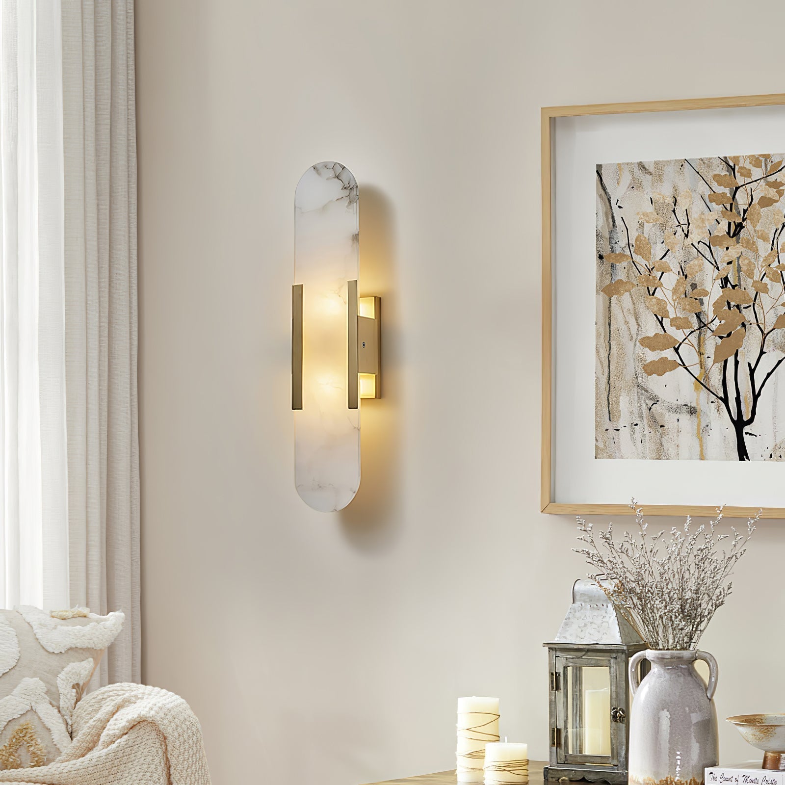 Veo Luxury Alabaster Wall Lamp - Lamp Outdoor