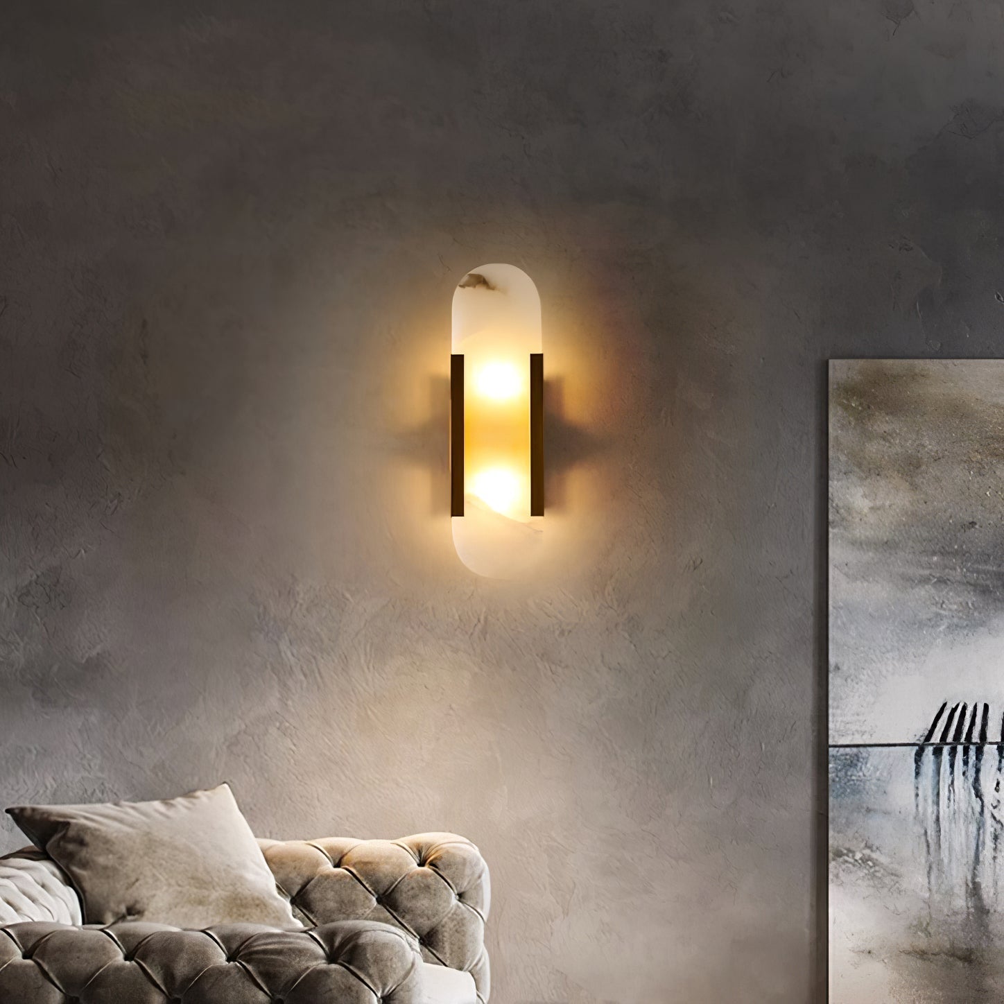 Veo Luxury Alabaster Wall Lamp - Lamp Outdoor