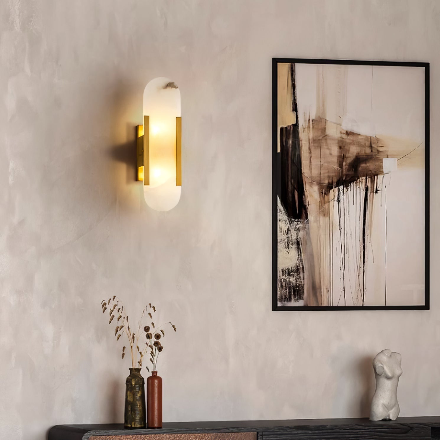 Veo Luxury Alabaster Wall Lamp - Lamp Outdoor
