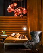 Solara Pendant Lamp Blown Glass Irregular Cluster Sculptural - Letslighting