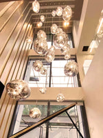 Solara Pendant Lamp Blown Glass Irregular Cluster Sculptural - Letslighting