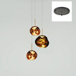 Solara Pendant Lamp Blown Glass Irregular Cluster Sculptural - Letslighting