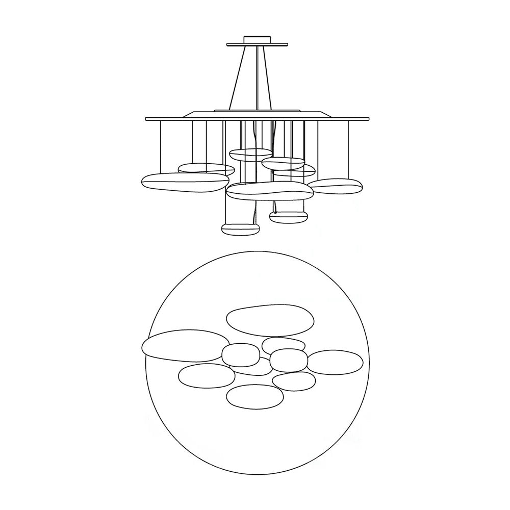 Mercury Chandelier - Lamp Outdoor