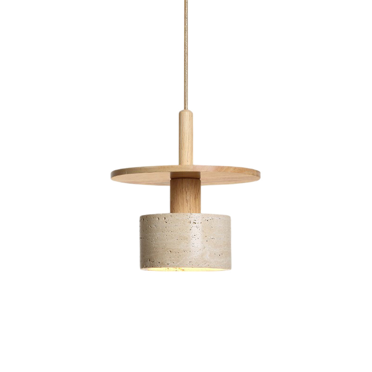Mersi Wabi-Sabi Travertine Pendant Light