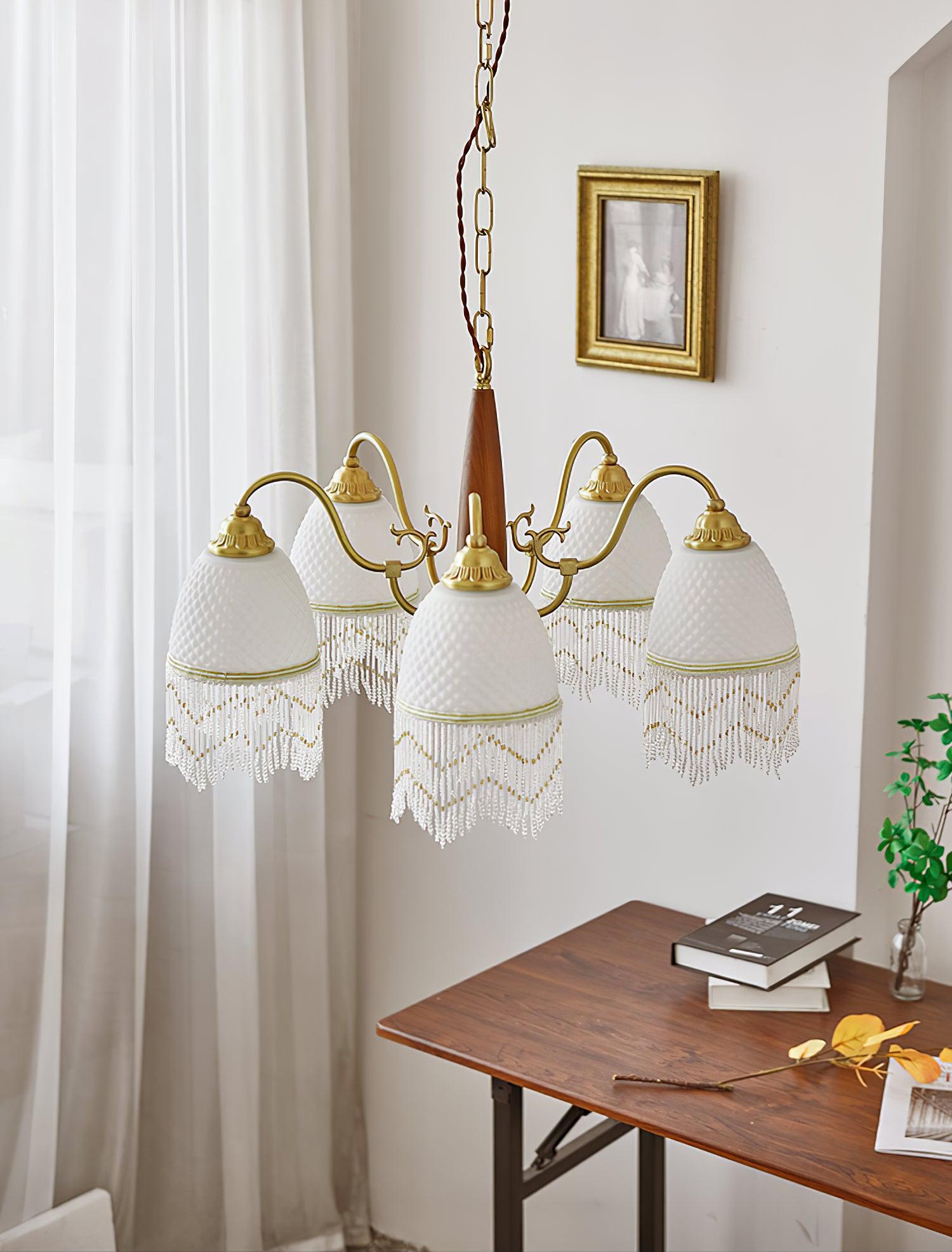 Aurora Chandelier Tassel Glass Vintage - Lamp Outdoor