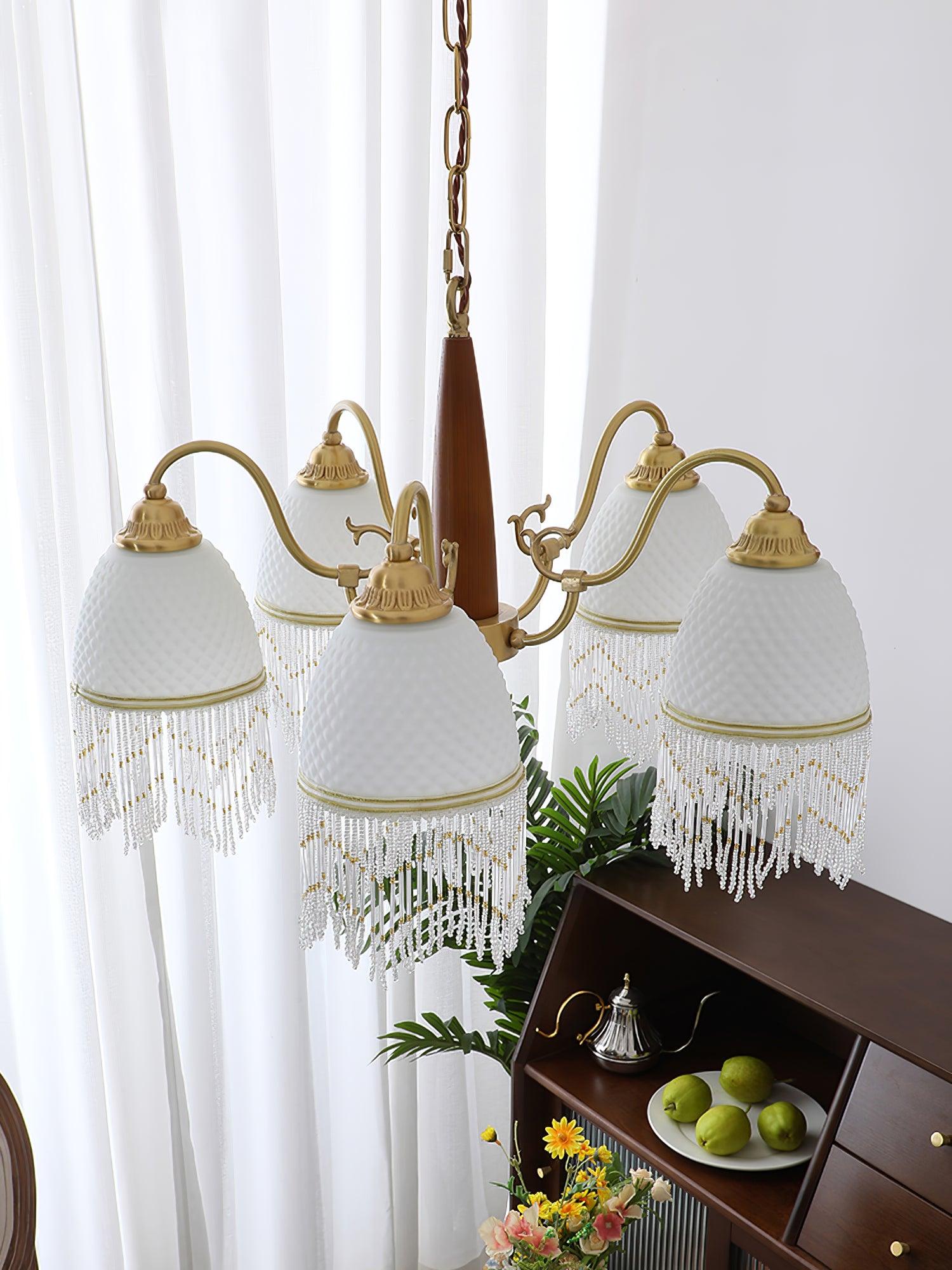 Aurora Chandelier Tassel Glass Vintage - Lamp Outdoor