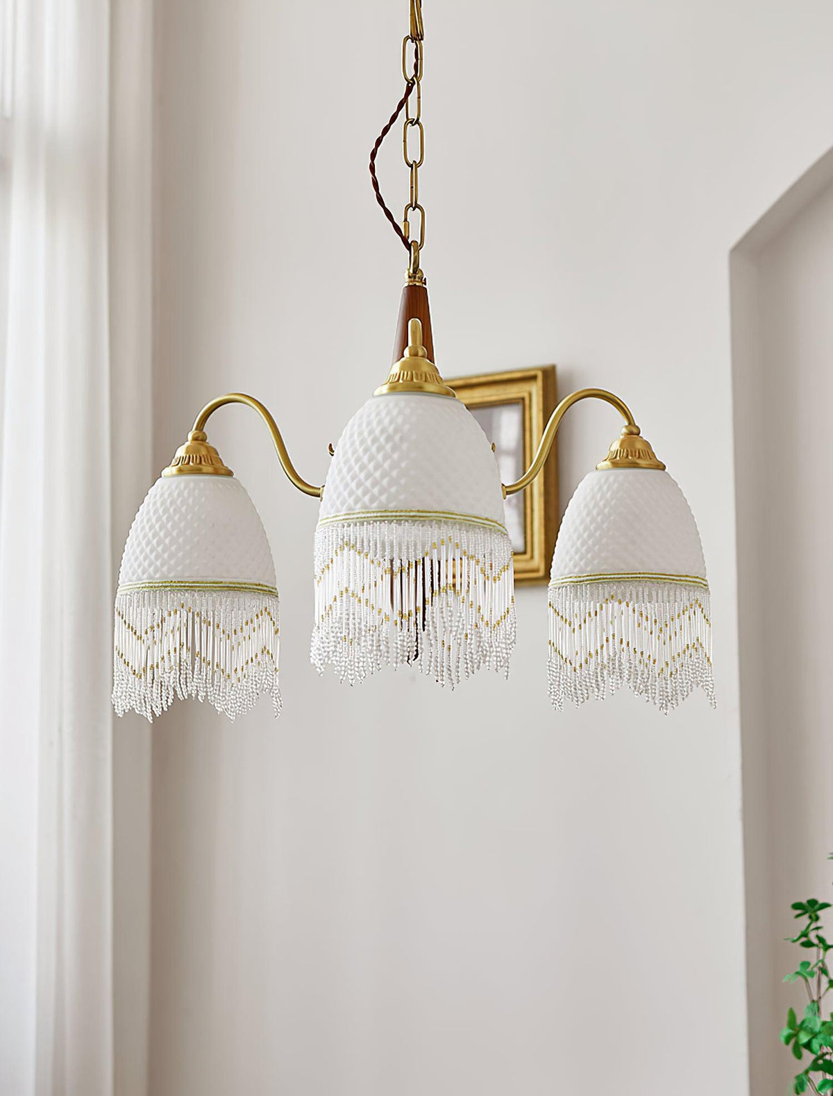 Aurora Chandelier Tassel Glass Vintage - Lamp Outdoor