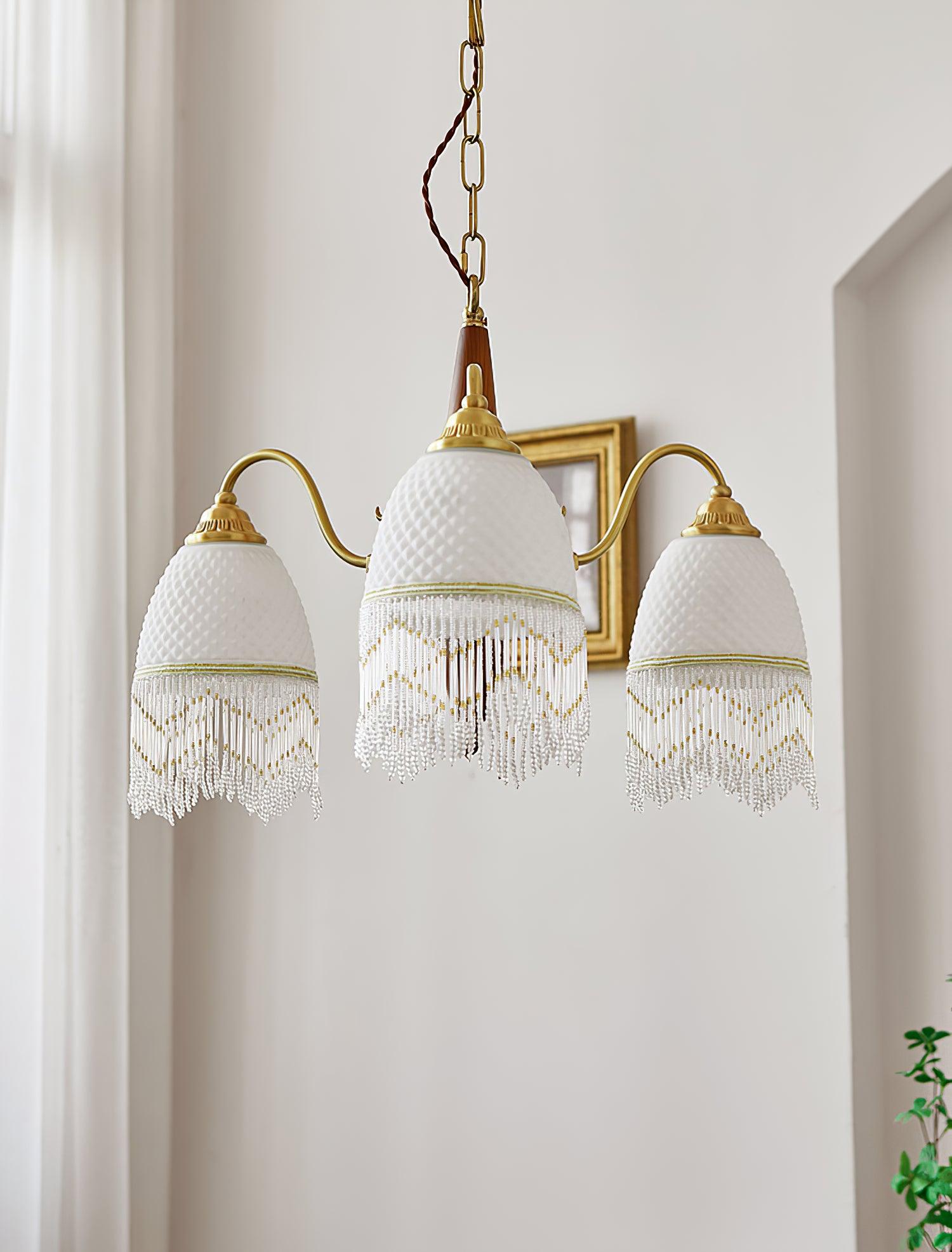 Aurora Chandelier Tassel Glass Vintage - Lamp Outdoor