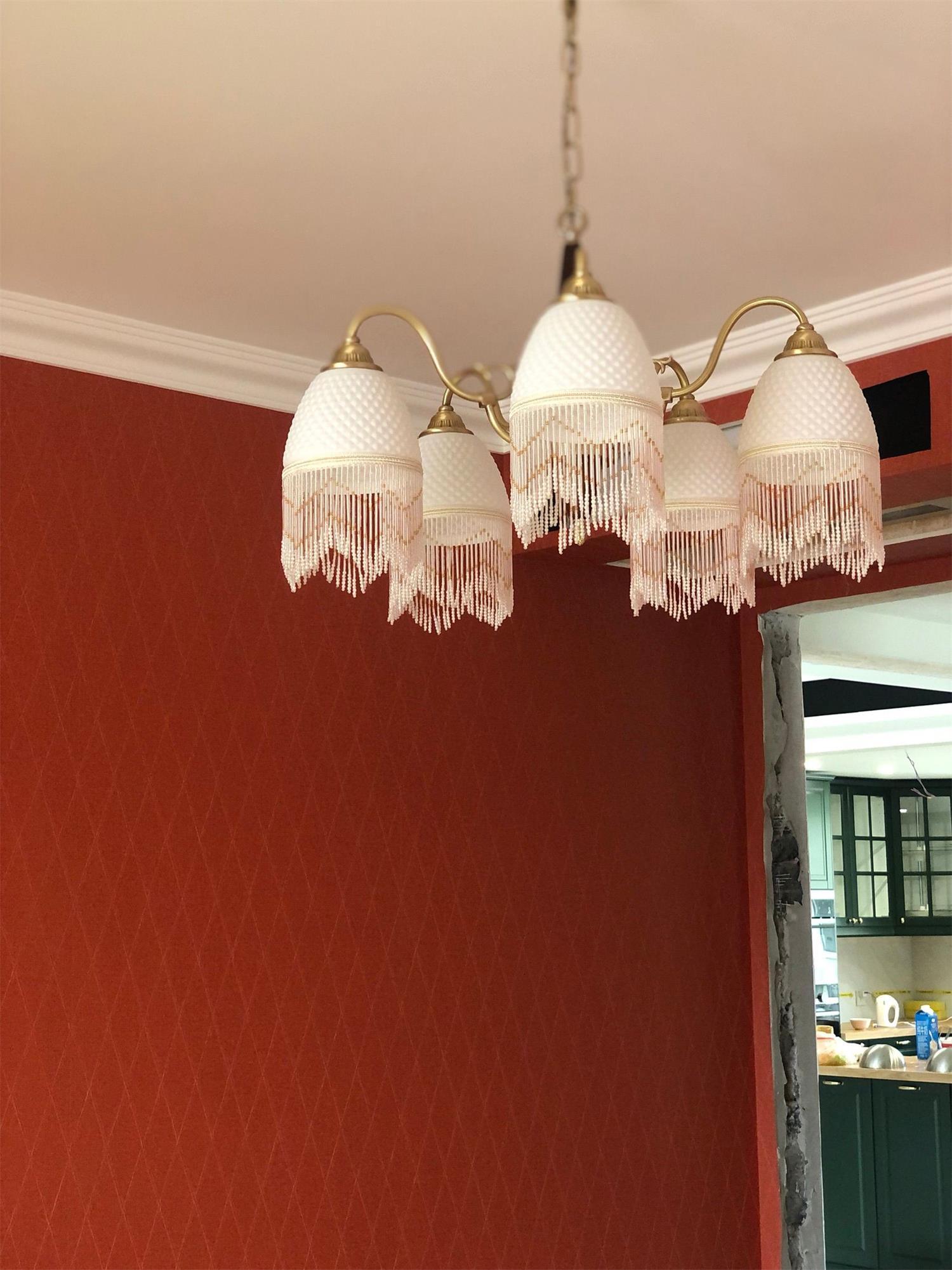 Aurora Chandelier Tassel Glass Vintage - Lamp Outdoor