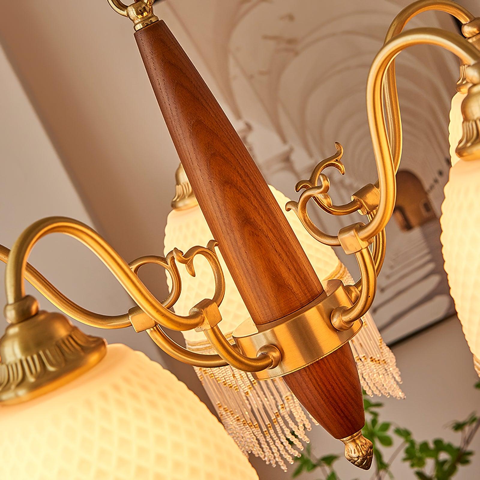Aurora Chandelier Tassel Glass Vintage - Lamp Outdoor