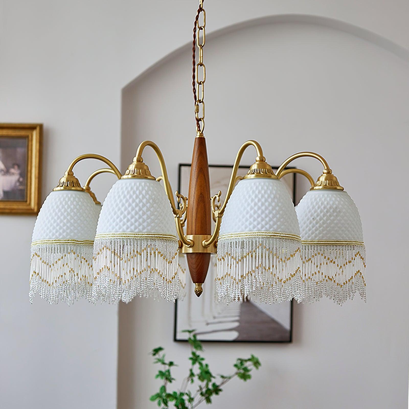 Aurora Chandelier Tassel Glass Vintage - Lamp Outdoor