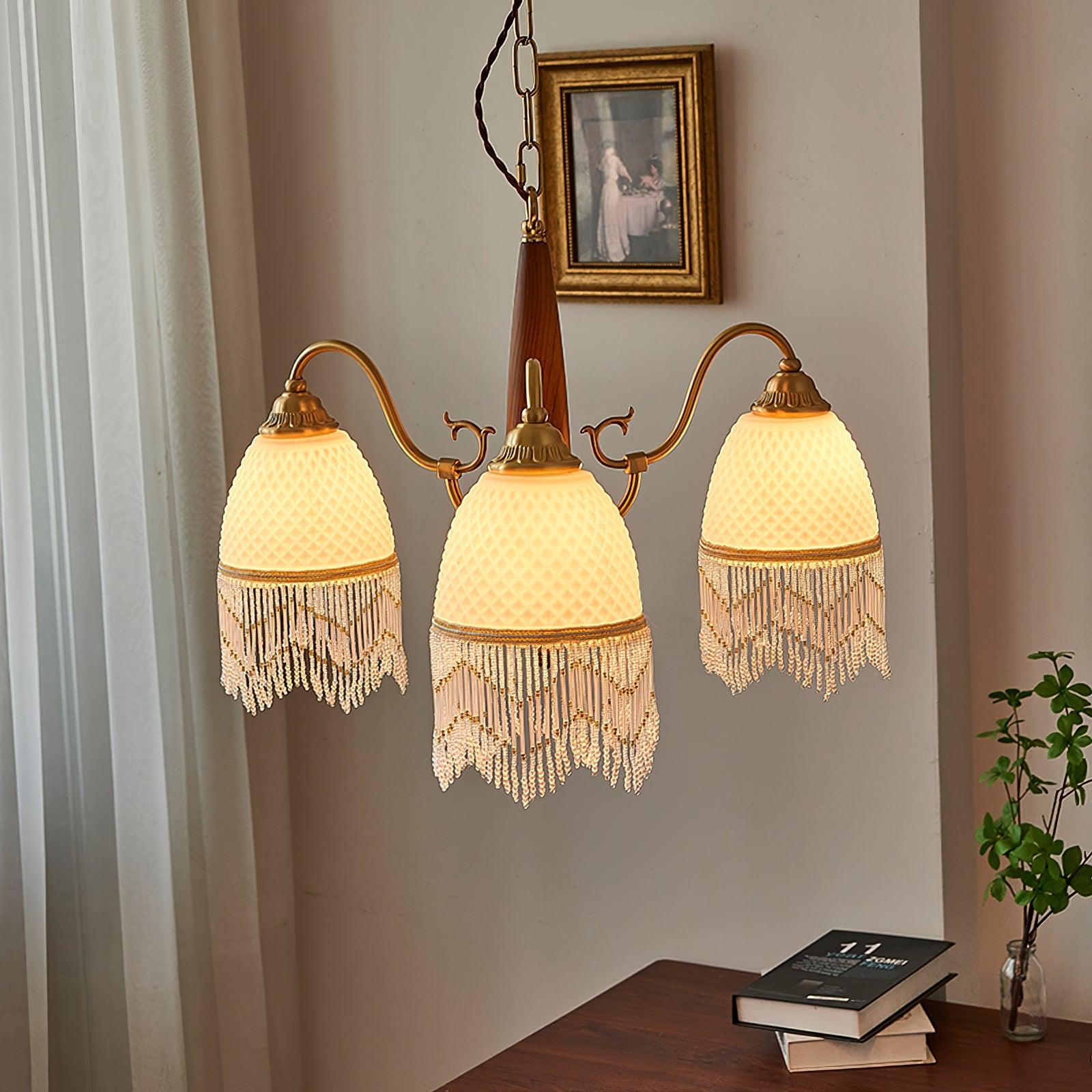 Aurora Chandelier Tassel Glass Vintage - Lamp Outdoor