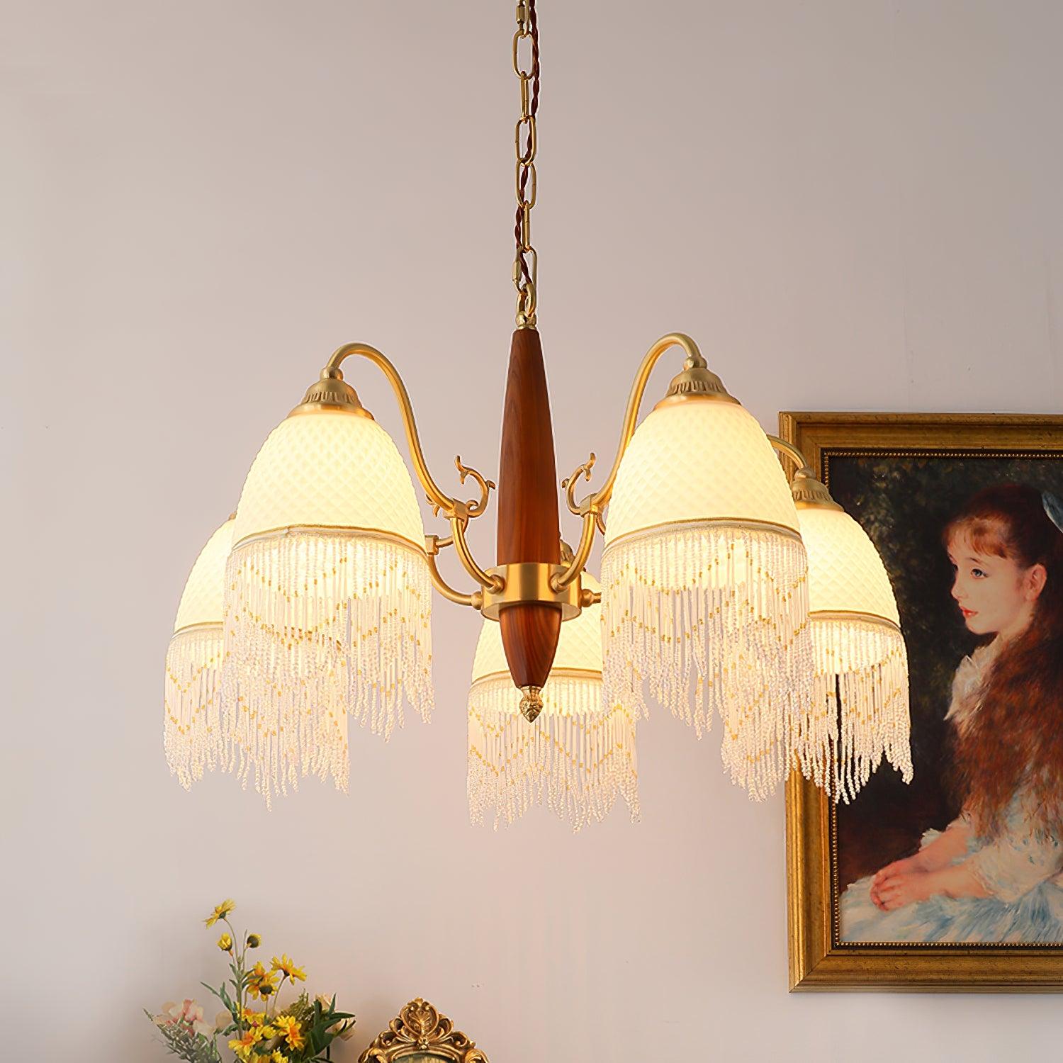 Aurora Chandelier Tassel Glass Vintage - Lamp Outdoor