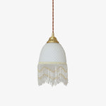 Mesh Tassel Glass Pendant Light - Lamp Outdoor