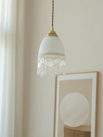 Mesh Tassel Glass Pendant Light - Lamp Outdoor