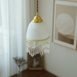 Mesh Tassel Glass Pendant Light - Lamp Outdoor