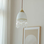 Mesh Tassel Glass Pendant Light - Lamp Outdoor