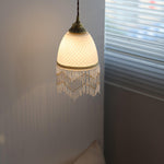 Mesh Tassel Glass Pendant Light - Lamp Outdoor