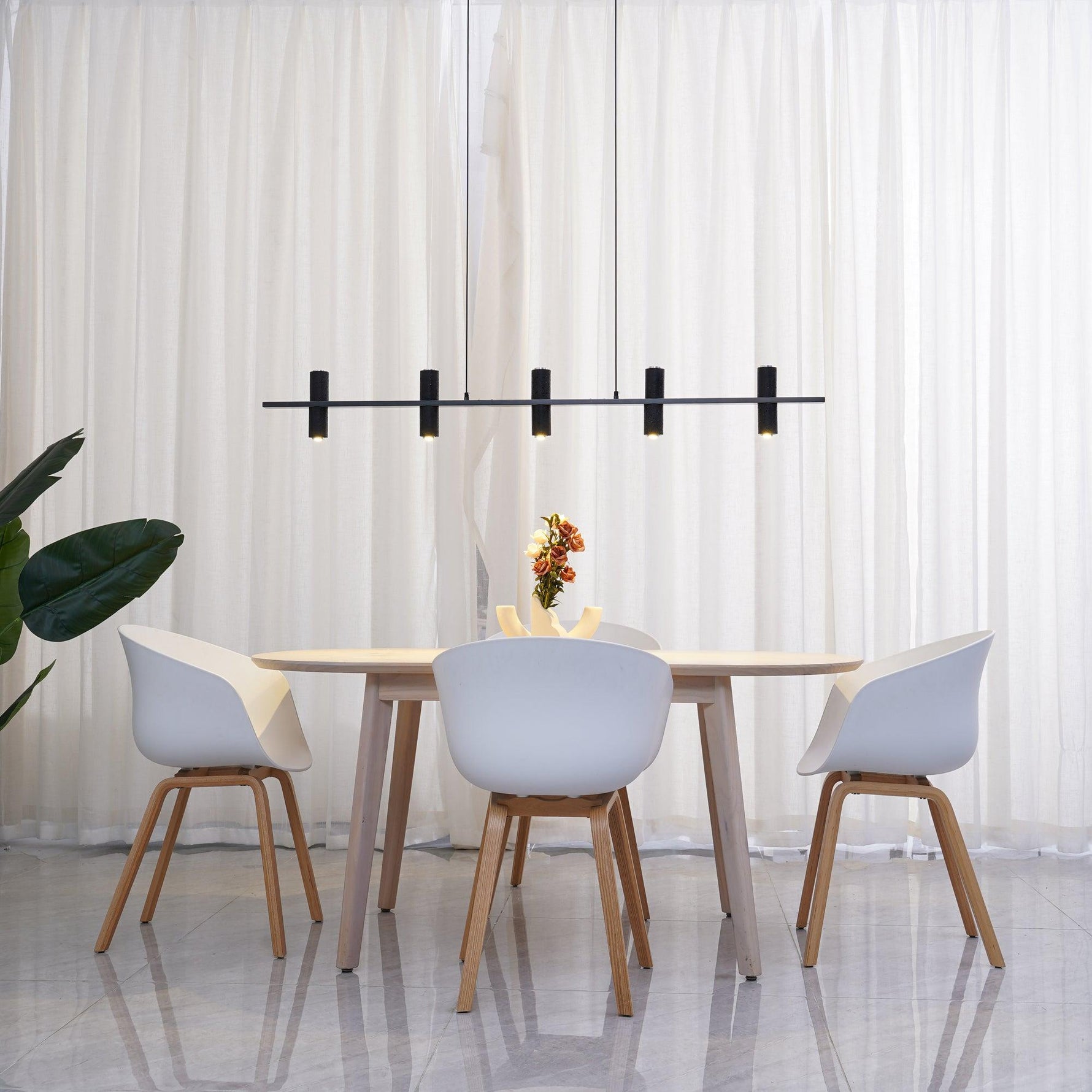 Aurora Pendant Lamp Parallel Stone Minimalist - Lamp Outdoor