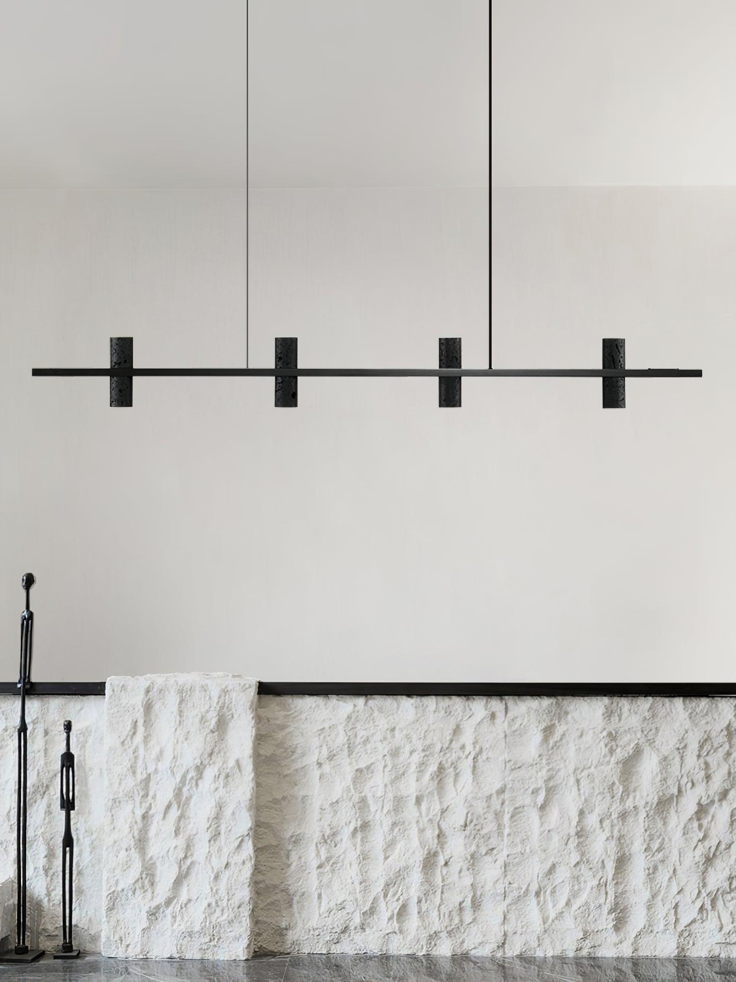 Aurora Pendant Lamp Parallel Stone Minimalist - Lamp Outdoor