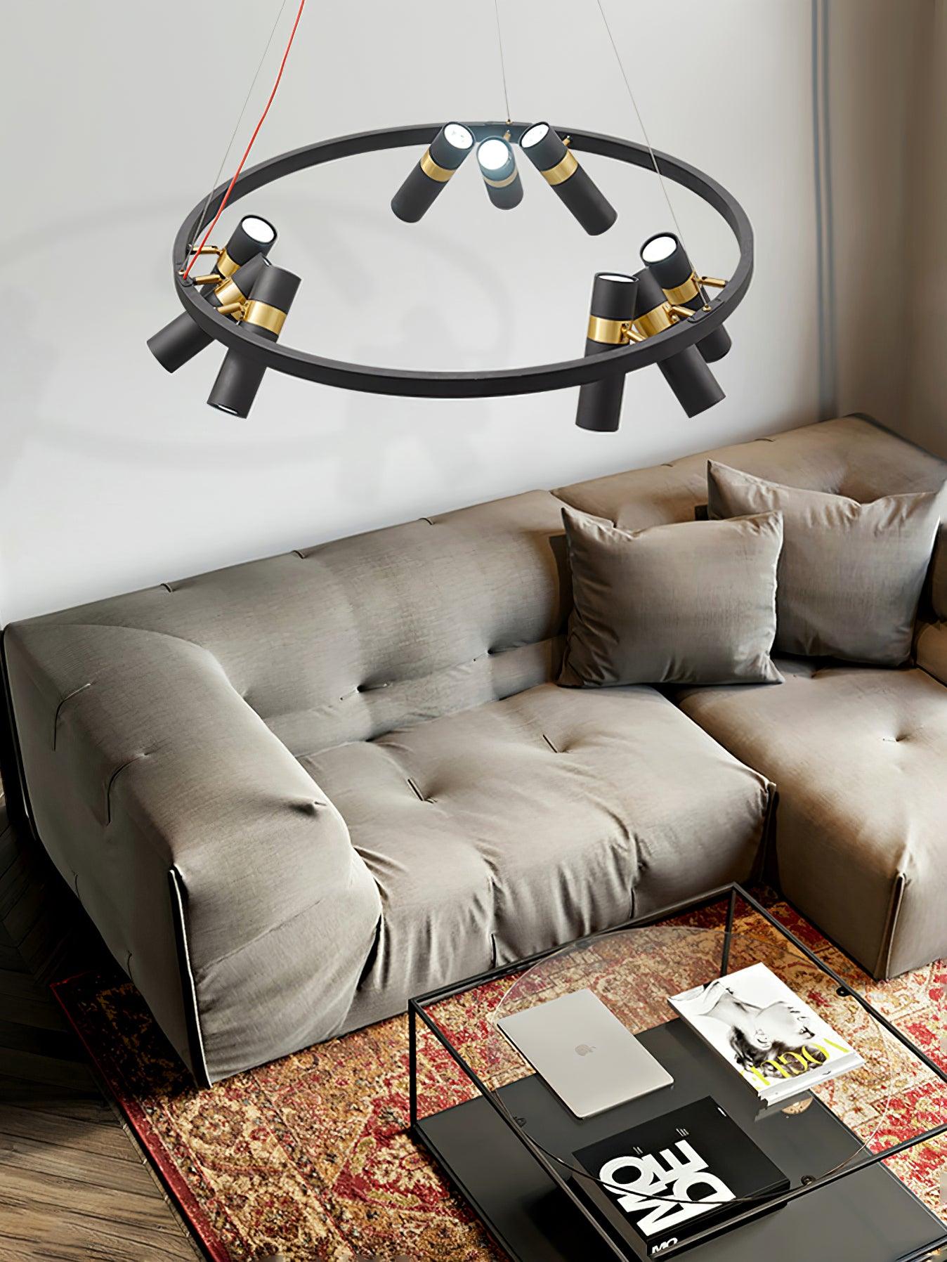 Nova Industrial Acrylic Chandelier - Lamp Outdoor