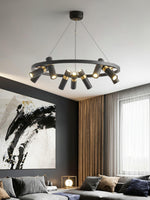 Nova Industrial Acrylic Chandelier - Lamp Outdoor