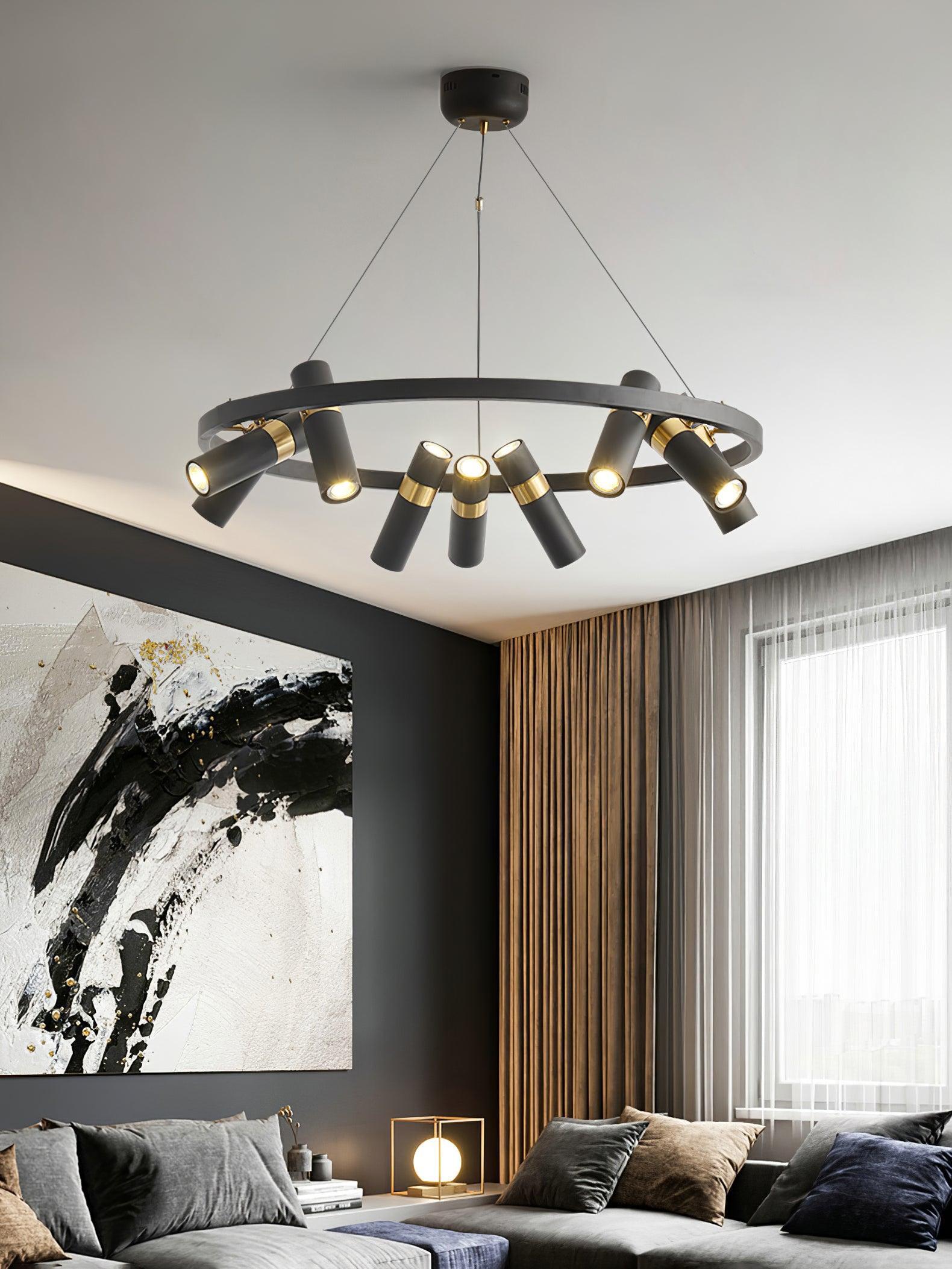 Nova Industrial Acrylic Chandelier - Lamp Outdoor