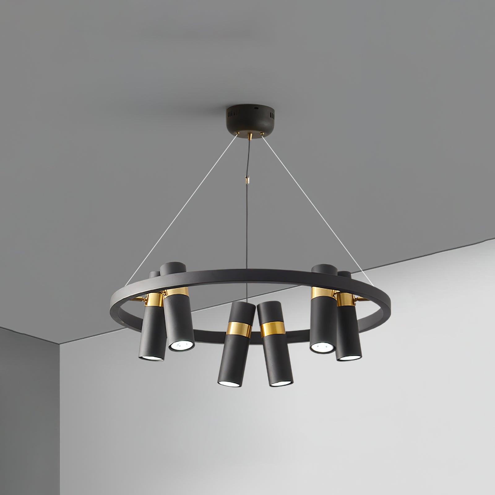 Nova Industrial Acrylic Chandelier - Lamp Outdoor