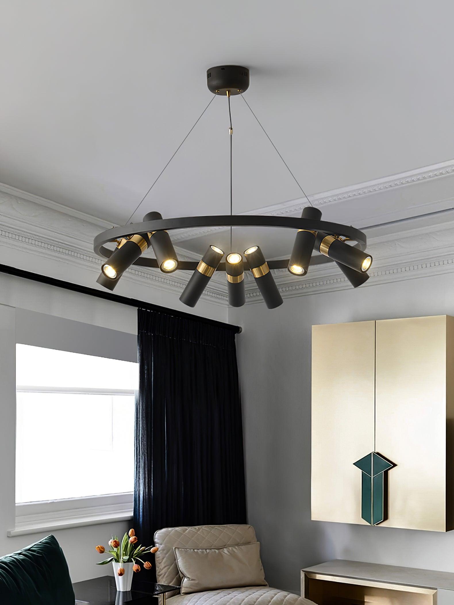 Nova Industrial Acrylic Chandelier - Lamp Outdoor