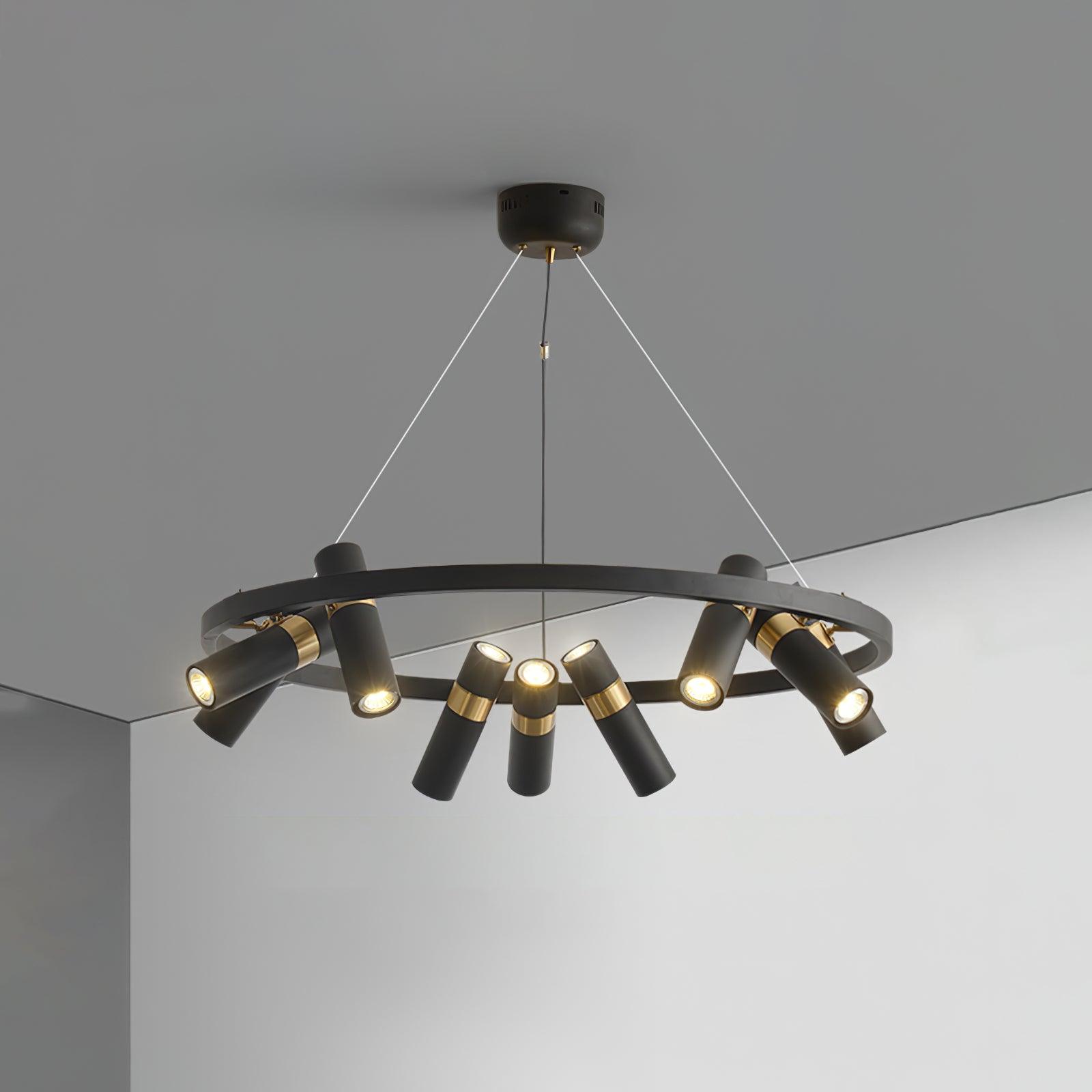 Nova Industrial Acrylic Chandelier - Lamp Outdoor