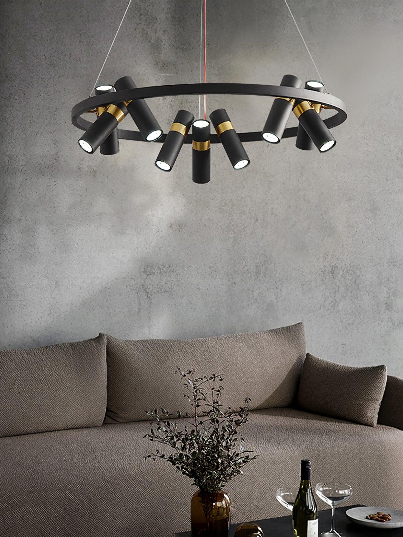 Nova Industrial Acrylic Chandelier - Lamp Outdoor