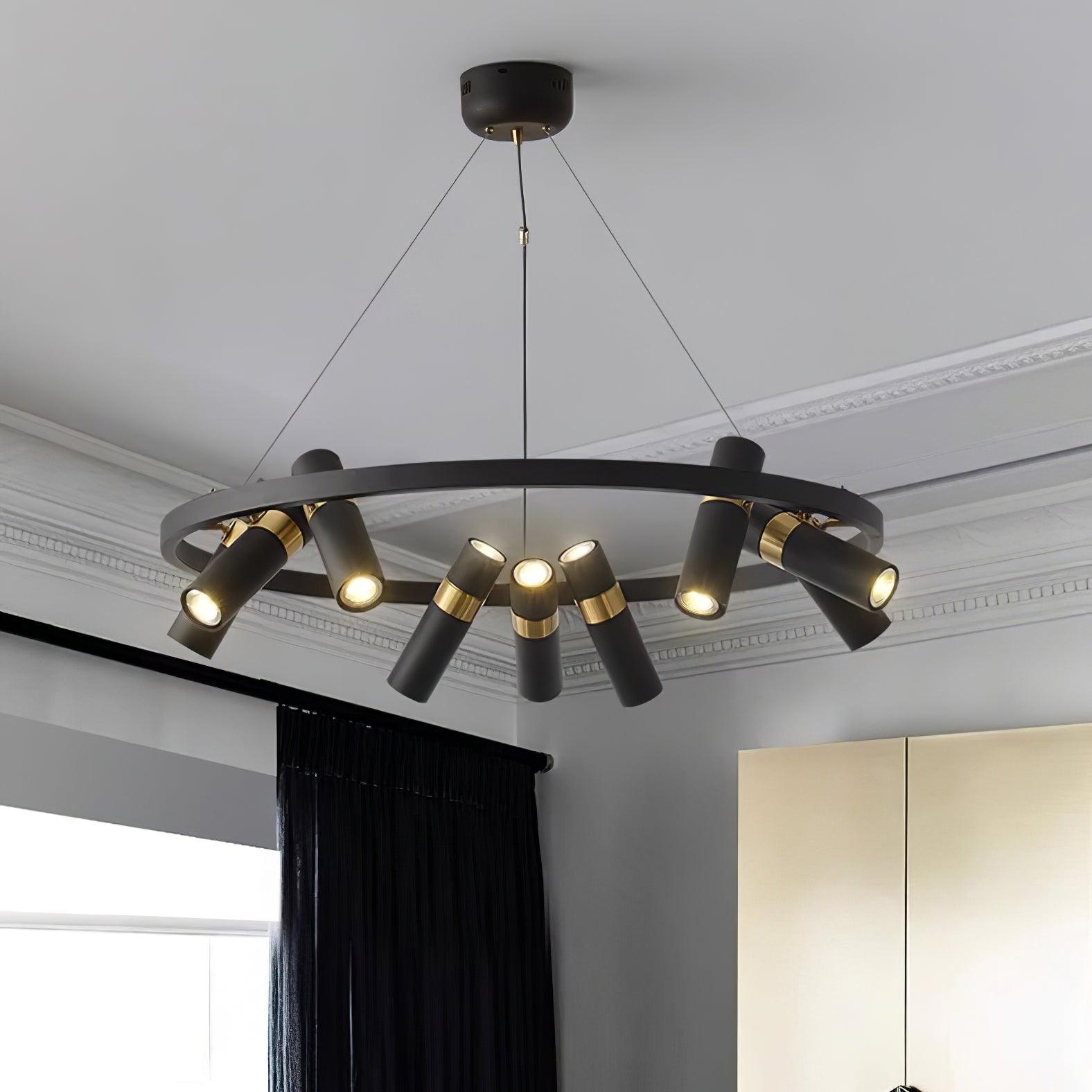 Nova Industrial Acrylic Chandelier - Lamp Outdoor
