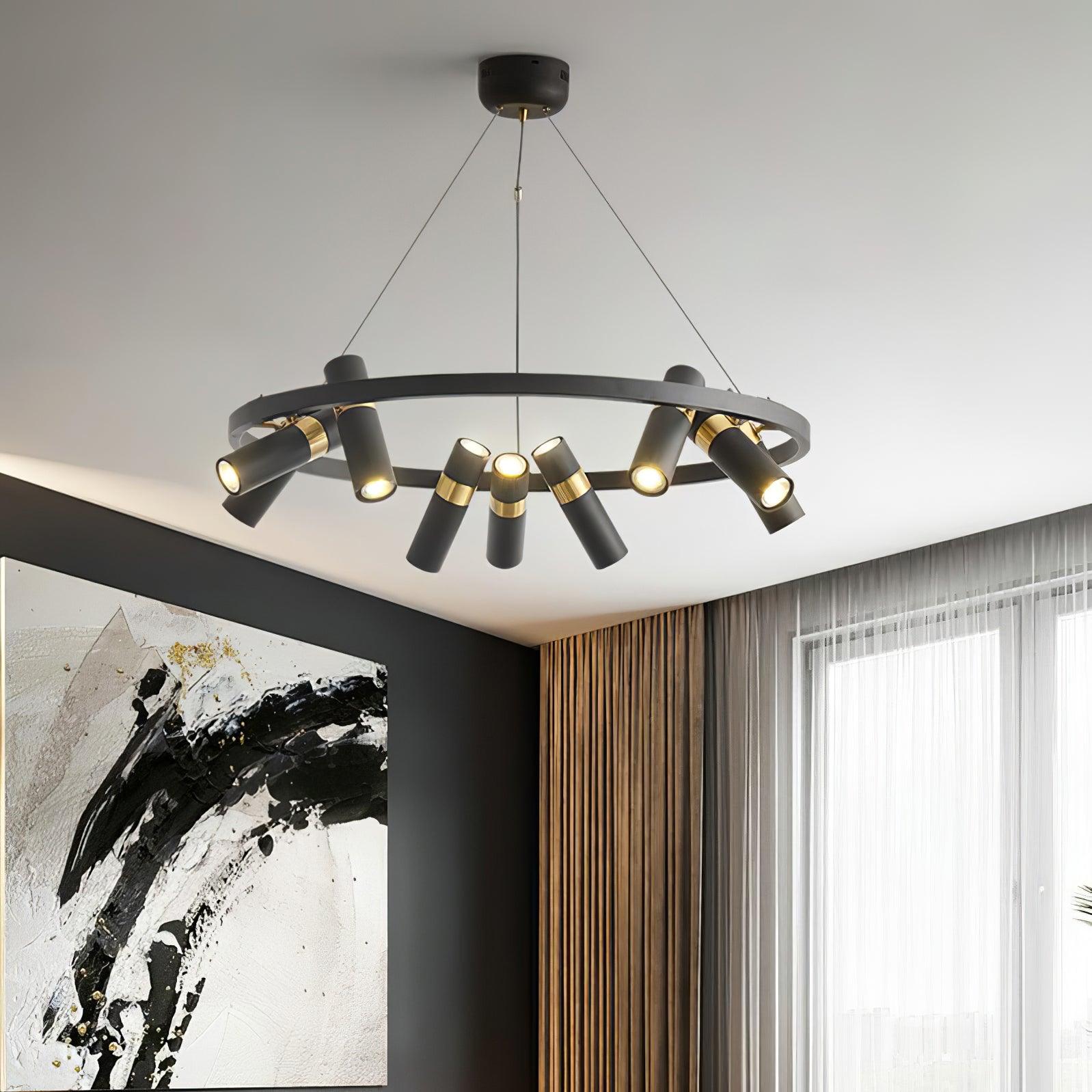 Nova Industrial Acrylic Chandelier - Lamp Outdoor