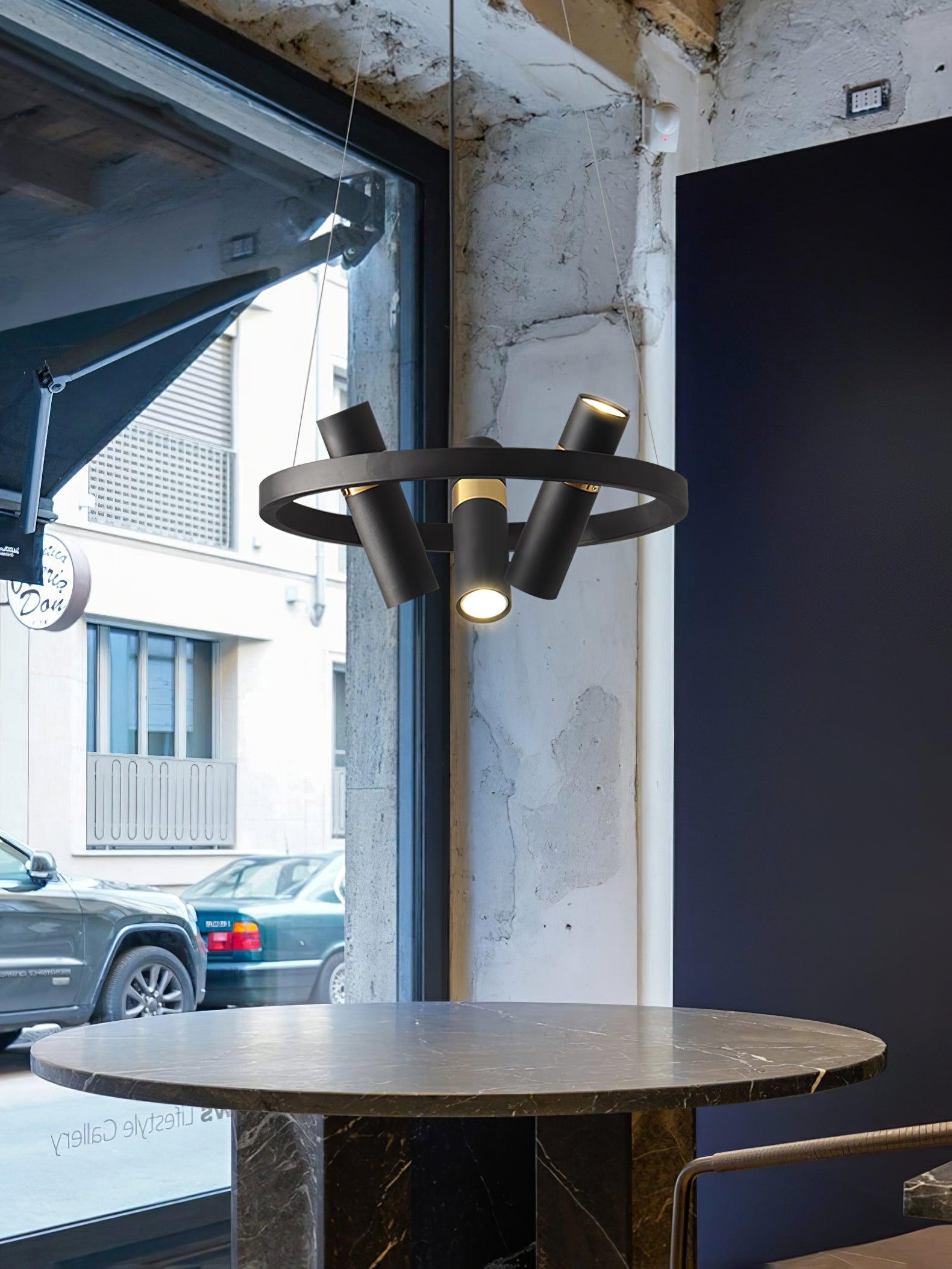Nova Industrial Acrylic Chandelier - Lamp Outdoor