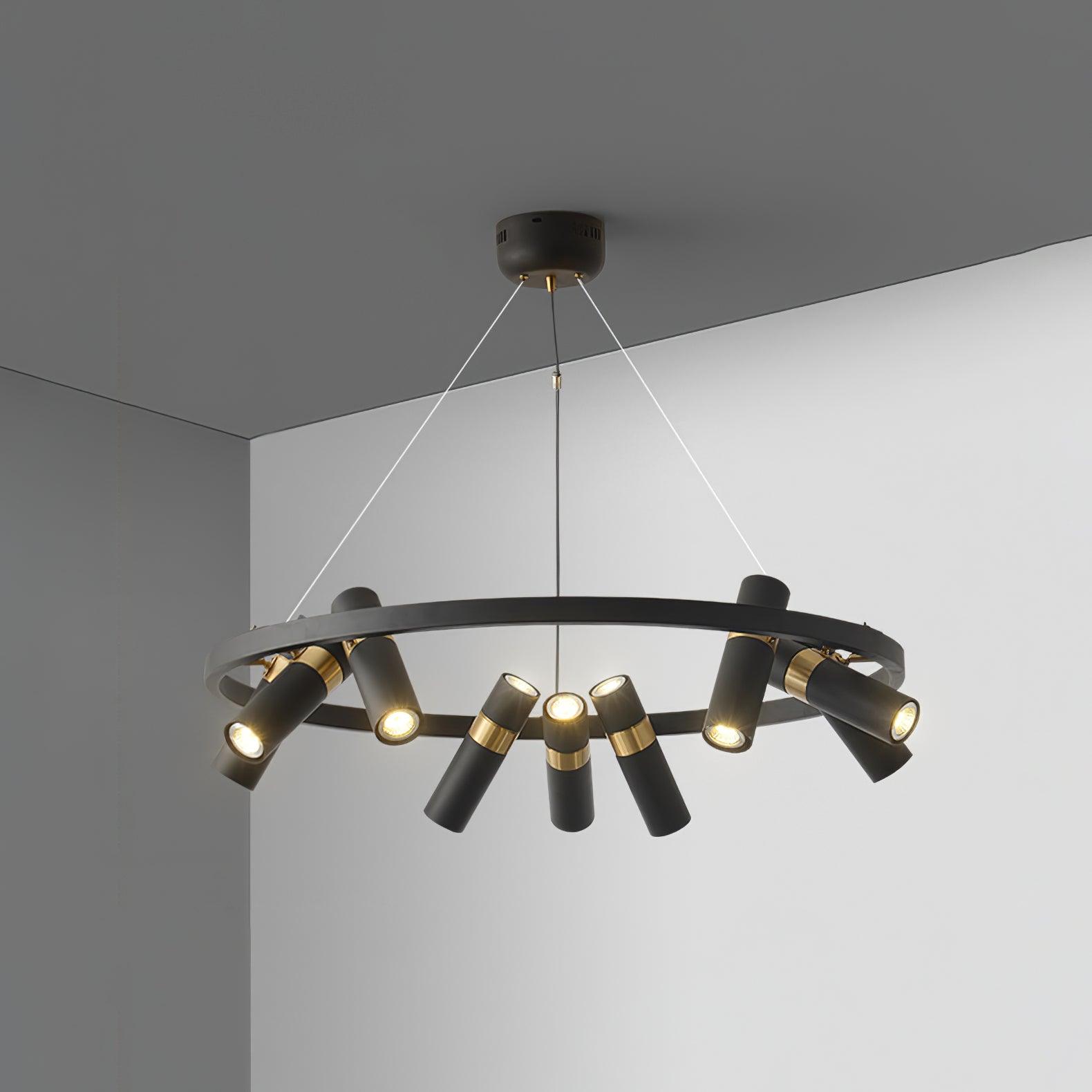 Nova Industrial Acrylic Chandelier - Lamp Outdoor