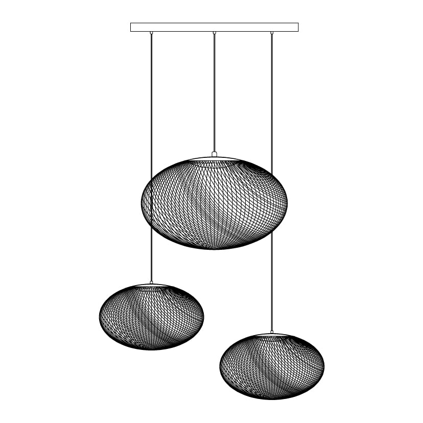 Metallic Meshwork Pendant Lamp - Lamp Outdoor