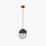 Aged Modern Minimalist Dome Metal Glass Pendant Light - Lamp Outdoor