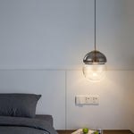 Aged Modern Minimalist Dome Metal Glass Pendant Light - Lamp Outdoor