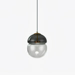 Aged Modern Minimalist Dome Metal Glass Pendant Light - Lamp Outdoor