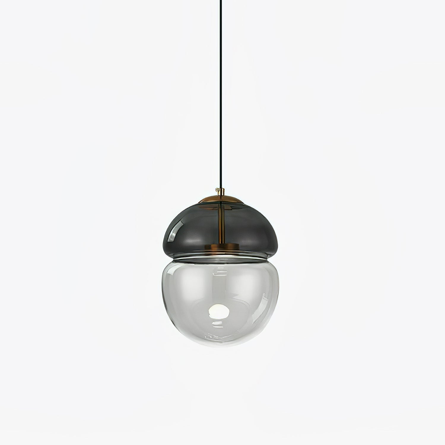 Aged Modern Minimalist Dome Metal Glass Pendant Light - Lamp Outdoor