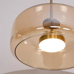 June Morden Glass Pendant Light Clear/Smoky/Amber - Lamp Outdoor