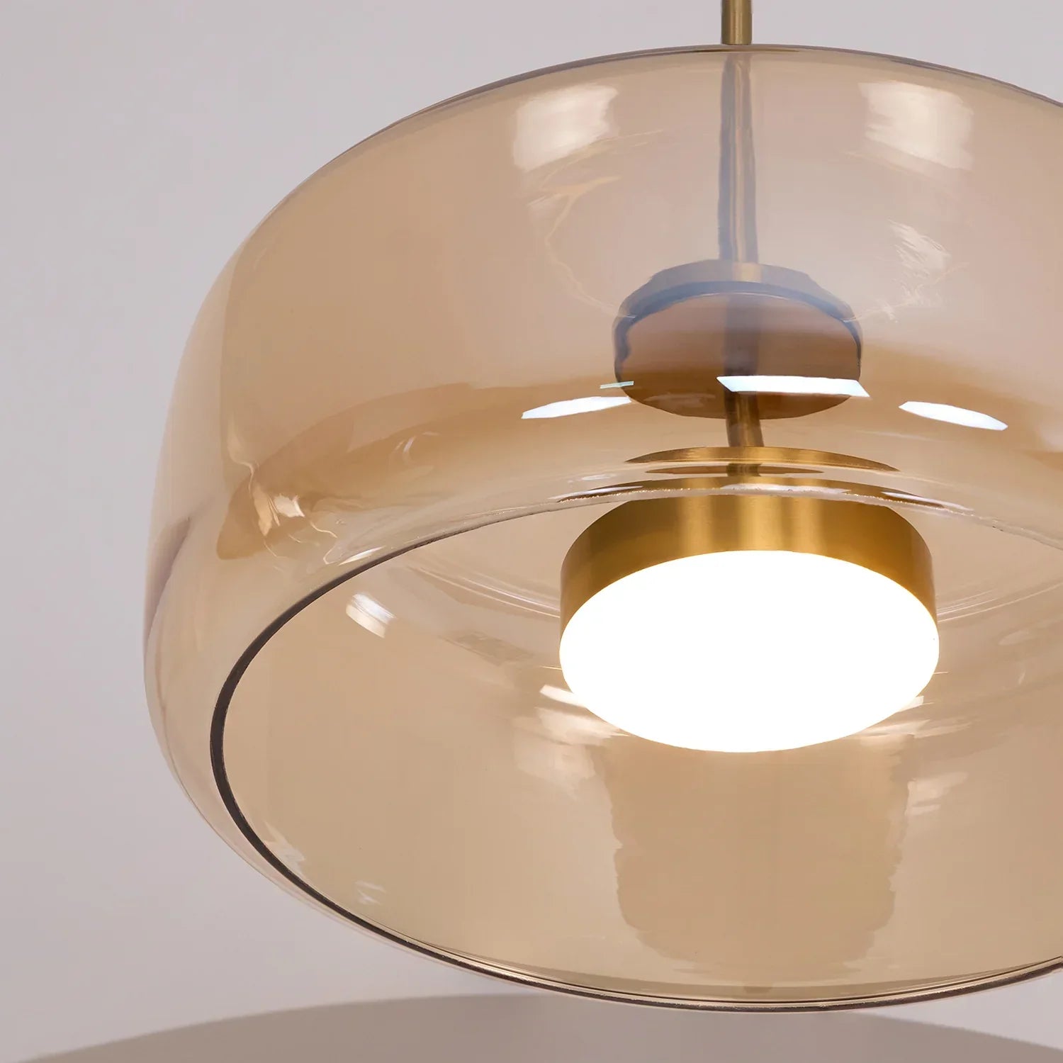 June Morden Glass Pendant Light Clear/Smoky/Amber - Lamp Outdoor