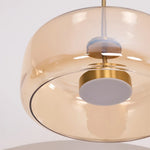 June Morden Glass Pendant Light Clear/Smoky/Amber - Lamp Outdoor
