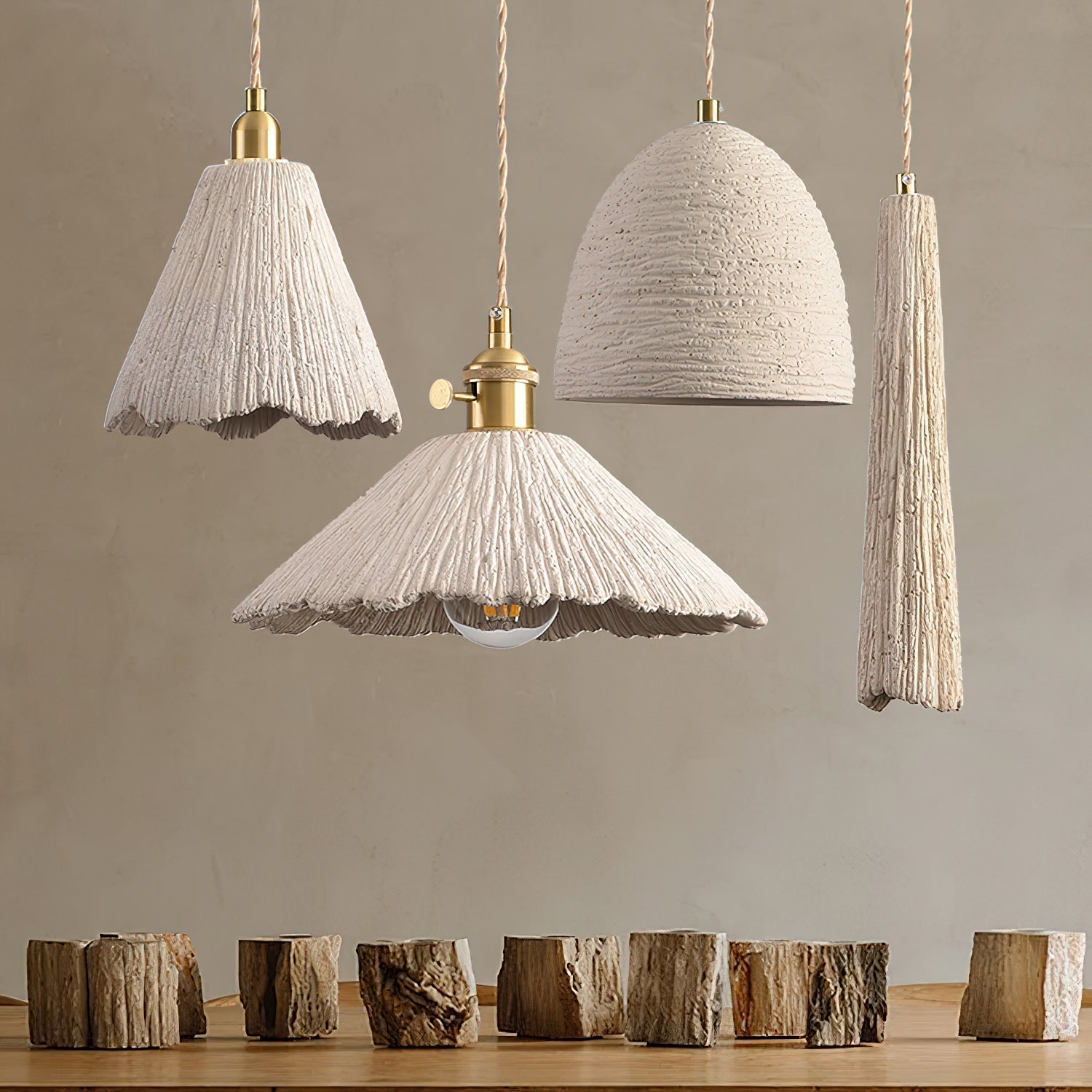 Microcement Pendant Lamp - Lamp Outdoor