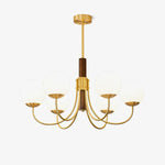 Midas Touch Walnut Sphere Chandelier - Lamp Outdoor