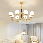 Midas Touch Walnut Sphere Chandelier - Lamp Outdoor
