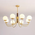 Midas Touch Walnut Sphere Chandelier - Lamp Outdoor
