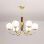 Midas Touch Walnut Sphere Chandelier - Lamp Outdoor